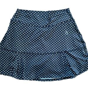 Donajo Tennis Skort-S(1) navy white polka dot, poly spandex